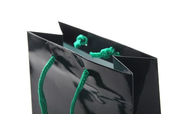 Zöld bevásárló táska — Stock Fotó