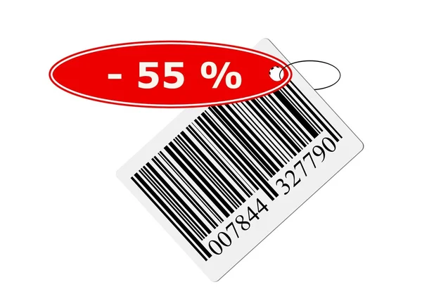 Bar code with labeling — Stock Photo, Image