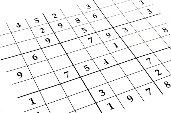 Sudoku oyunu — Stok fotoğraf