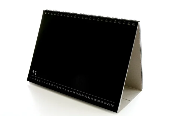 空白の黒い卓上カレンダー — ストック写真