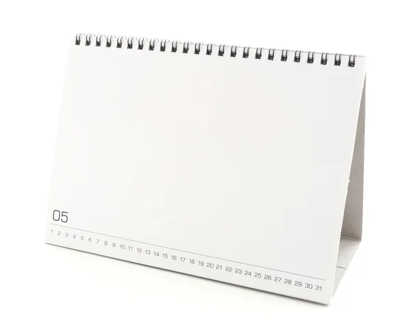 Blanco Bureaublad kalender — Stockfoto