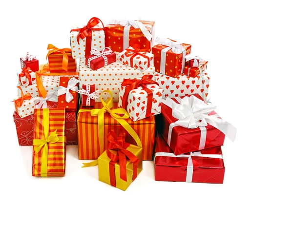 Pila di scatole regalo — Foto Stock