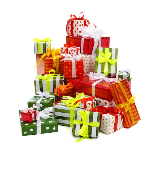 Montón de cajas de regalo — Foto de Stock