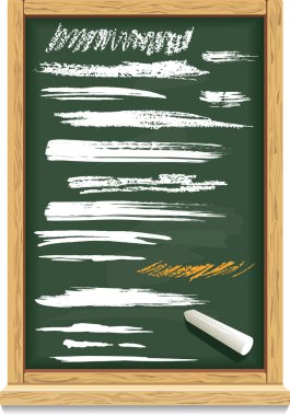 Brush strokes of chalk clipart