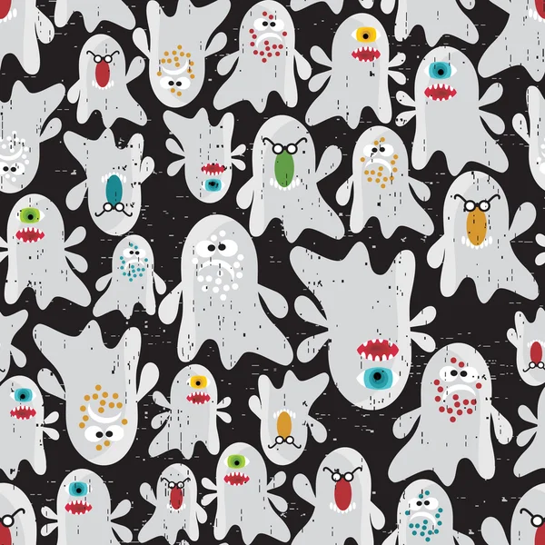 Ghost seamless pattern. — Stock Vector