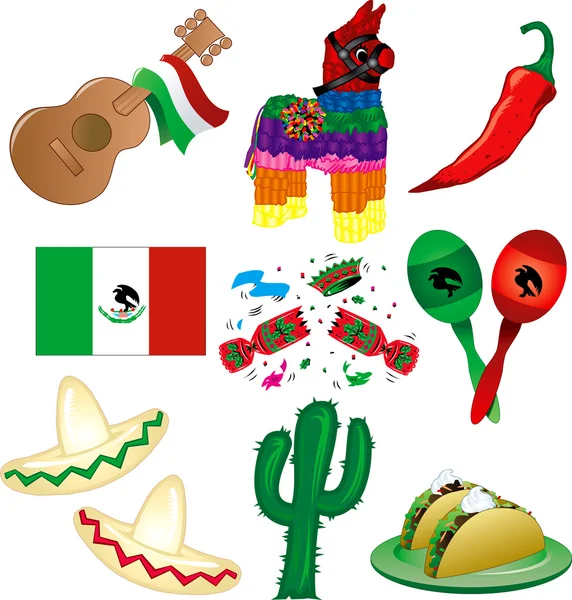 Parti mexicain — Image vectorielle