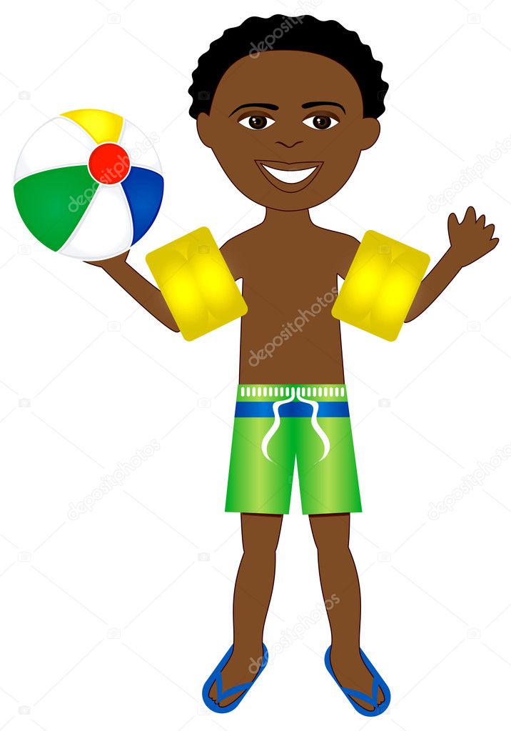Afro Boy Swimsuit