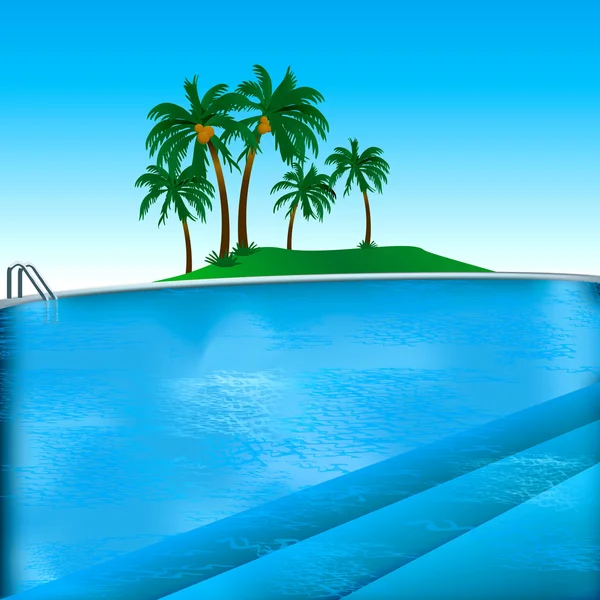 Contexte de la piscine — Image vectorielle