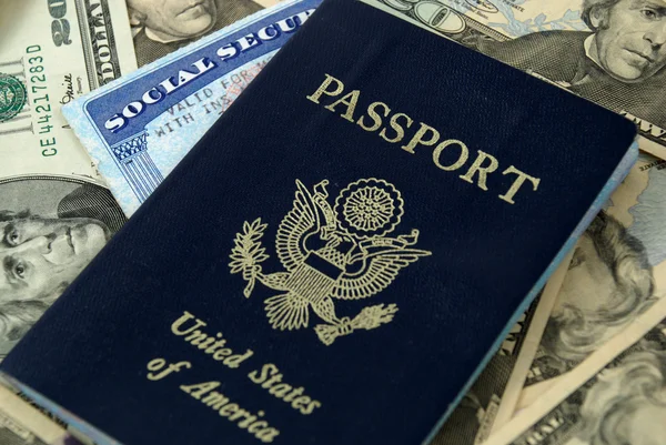 Sociale zekerheid en paspoort — Stockfoto
