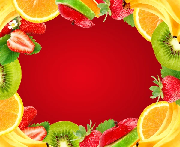 Quadro de fruta — Fotografia de Stock