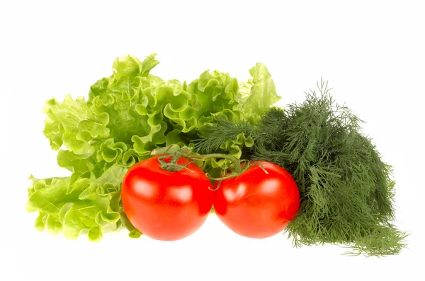 Čerstvá zelenina izolované na bílém pozadí — Stock fotografie