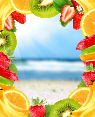 Fruit frame clipart