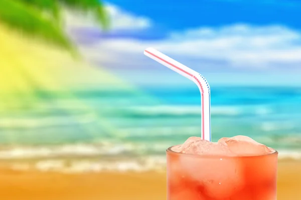 Cocktail sulla spiaggia — Foto Stock