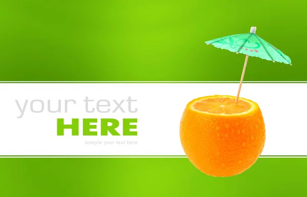 Narancs és napernyők — Stock Fotó