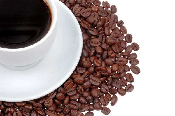 Tazza di caffè e grano — Foto Stock