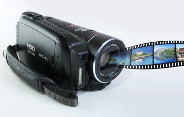 Camera with film clipart