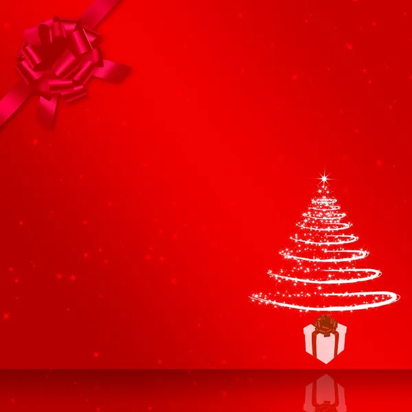 红色圣诞背景 — 图库照片