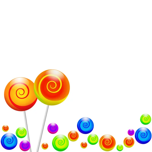 다채로운 막대 사탕 일러스트 — 스톡 사진