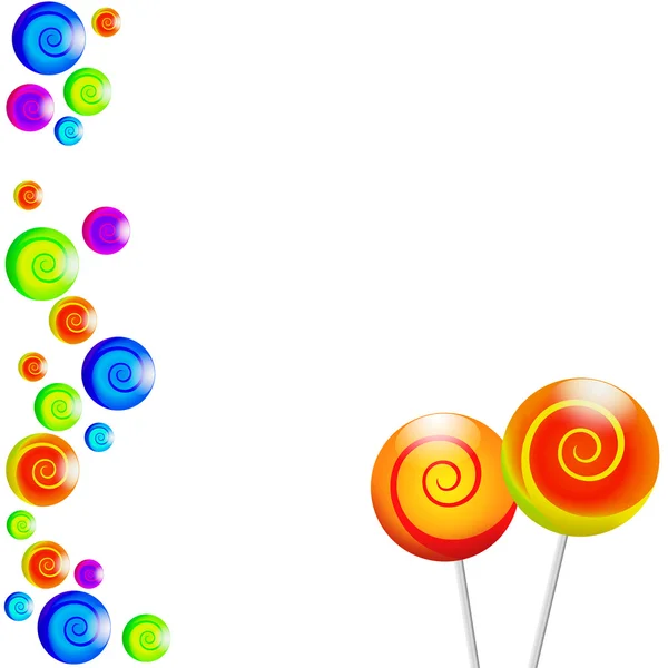 다채로운 막대 사탕 일러스트 — 스톡 사진