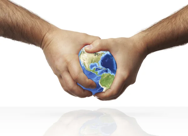 World in the hands — Stock Photo, Image