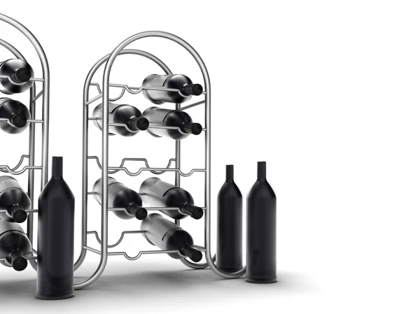 Wein in Flaschen — Stockfoto