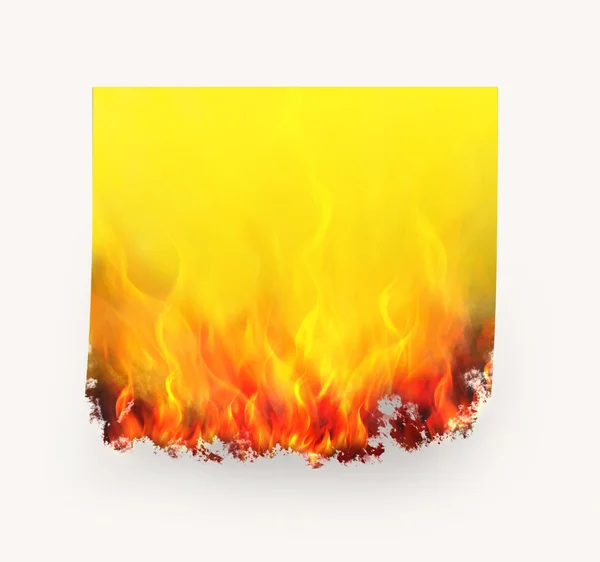 Nachdem es brannte — Stockfoto