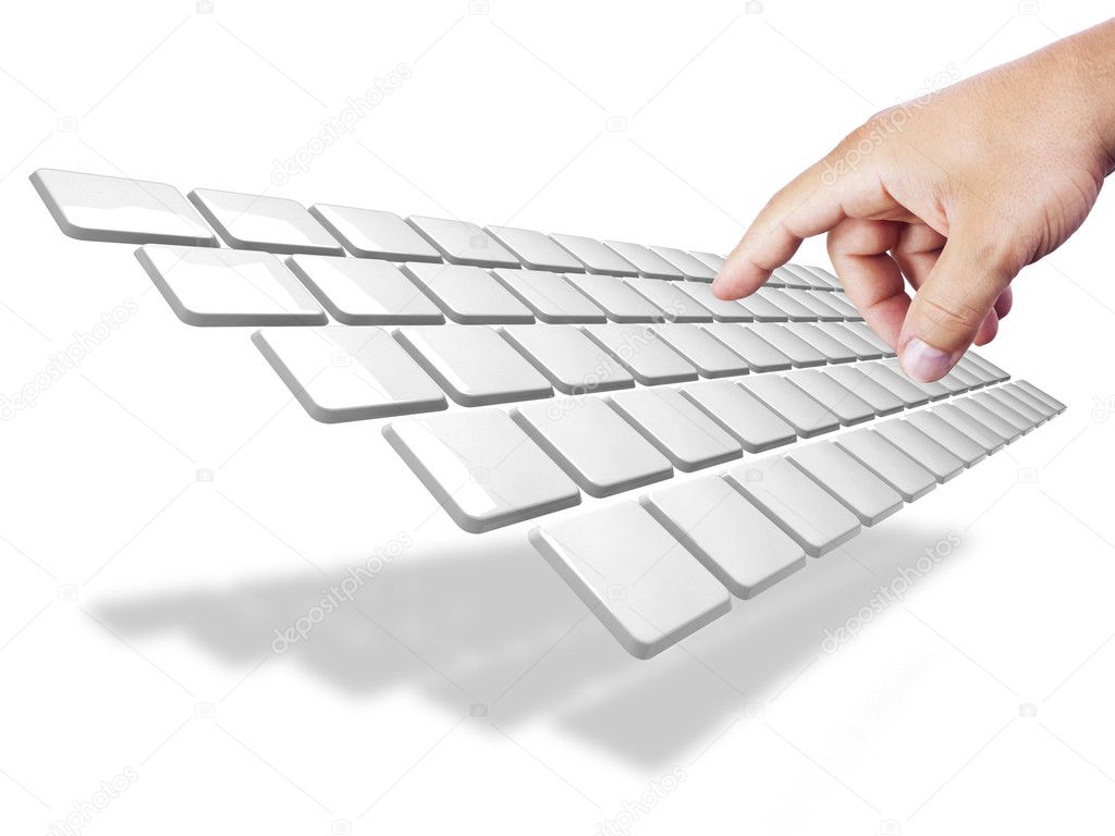 Stylized keyboard