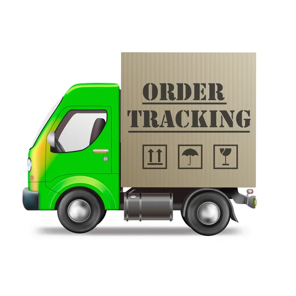 Online bestelling tracking — Stockfoto