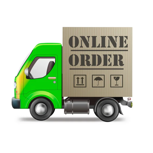 Zamówienia online sklep internetowy — Zdjęcie stockowe
