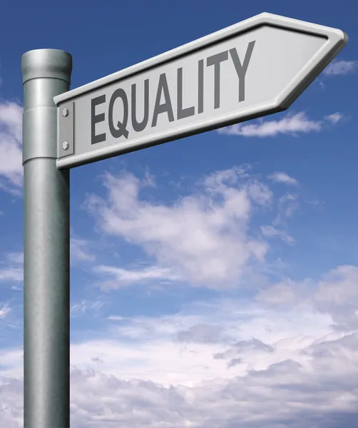 Equality road sign — Stock Photo, Image