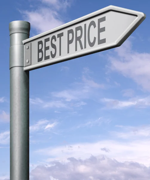 Miglior cartello stradale prezzo — Foto Stock