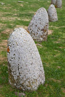 Menhir sardinia megalith stone clipart