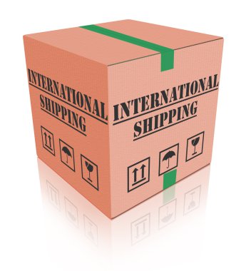 International shipping clipart