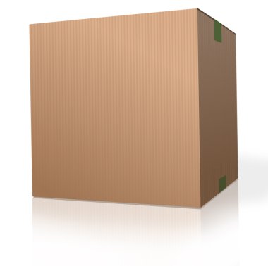 Cardboard box clipart