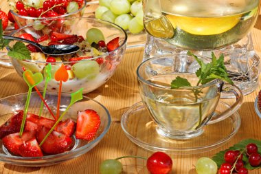 Sağlıklı kahvaltı..