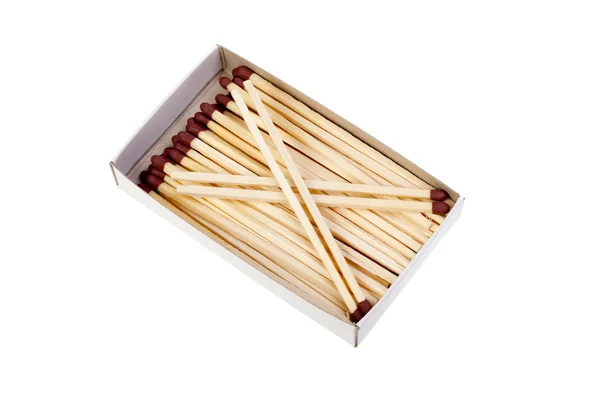 Matches in box — Stock Photo, Image