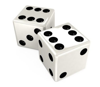 White dice clipart