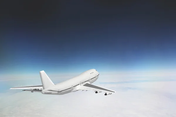 Boeing 747 in sky