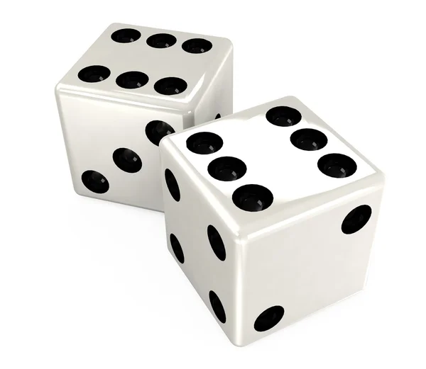 stock image White dice