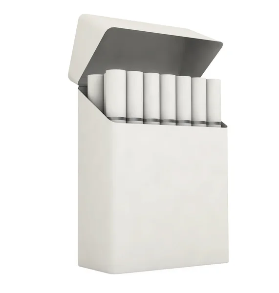stock image White pack of cigarettes