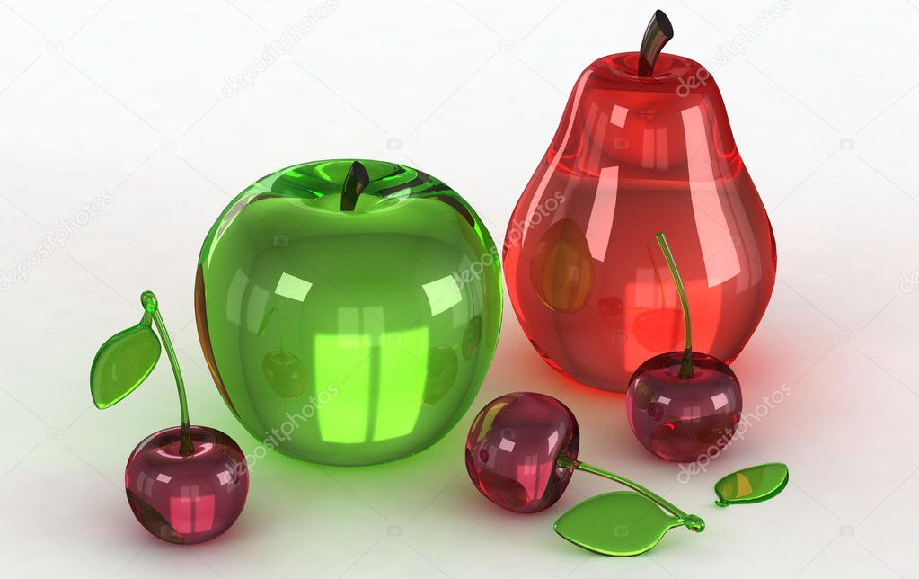 Glass Models of fruits Stock Photo by ©Iraidka 5772028