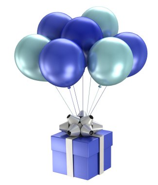 3d shiny ballons clipart