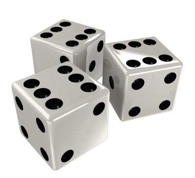 White dice clipart