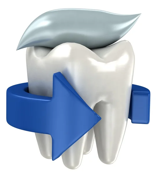 stock image 3d teeth isolated