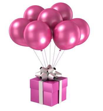 3d shiny ballons clipart