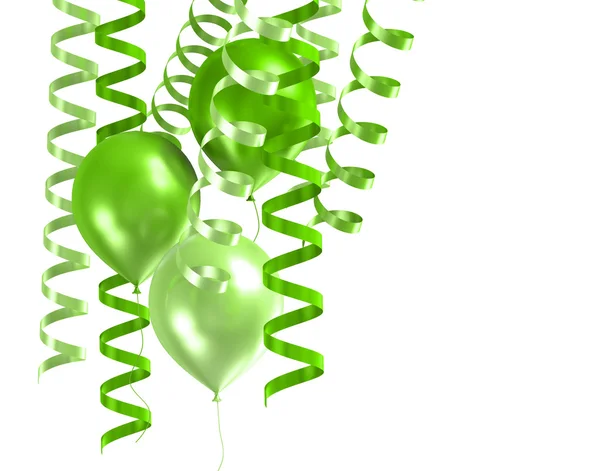 3D glänzende Luftballons — Stockfoto