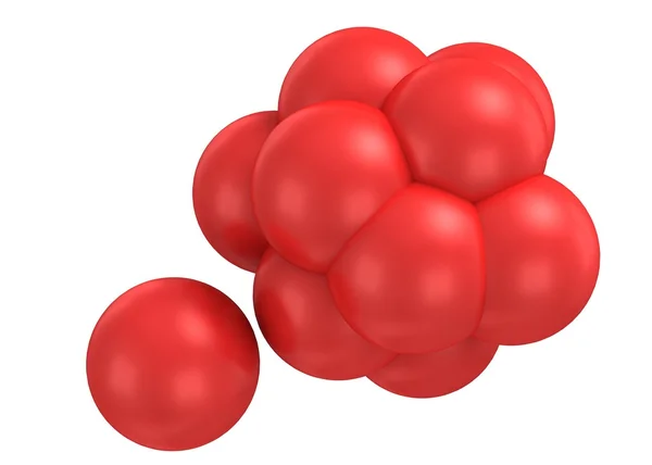 Molécula, renderizado 3D . — Foto de Stock