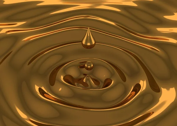 stock image 3d Gold splash