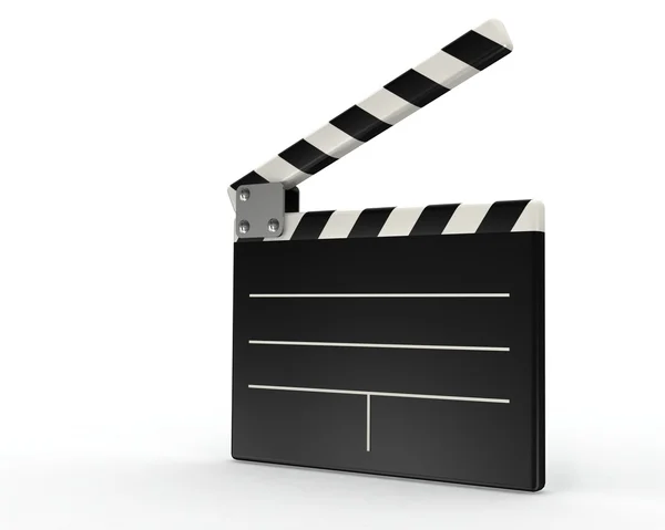 3d movie clapper board — Stock Photo, Image