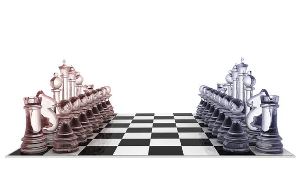 3D шахматы фон — стоковое фото